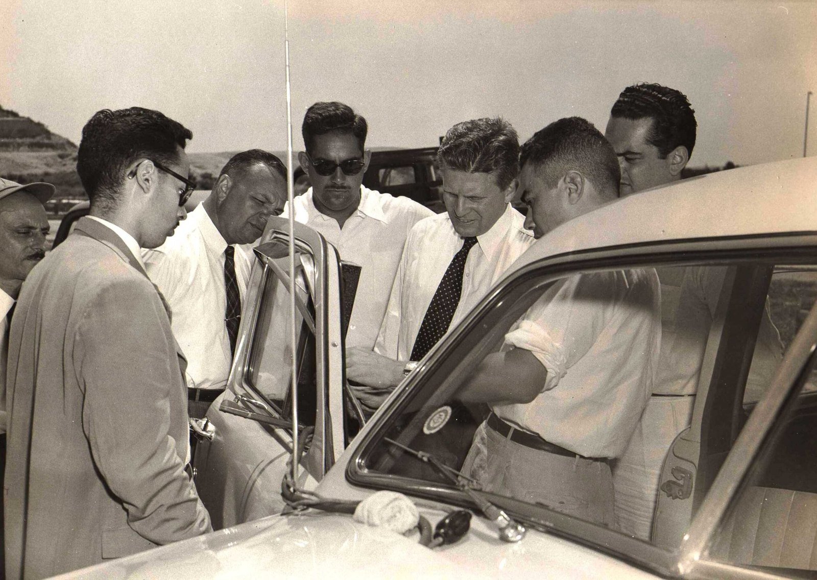 Solubras founders in the field, São Paulo, 1960s